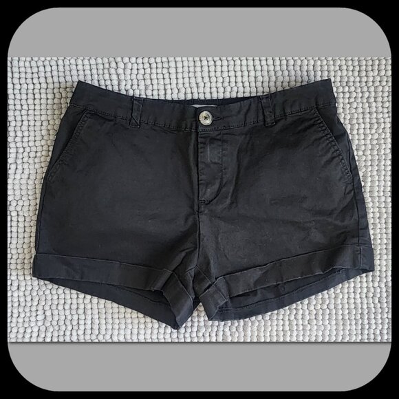 SEARS || Stretch Cotton Cuffed Shorts (SIZE 4) - Picture 1 of 6